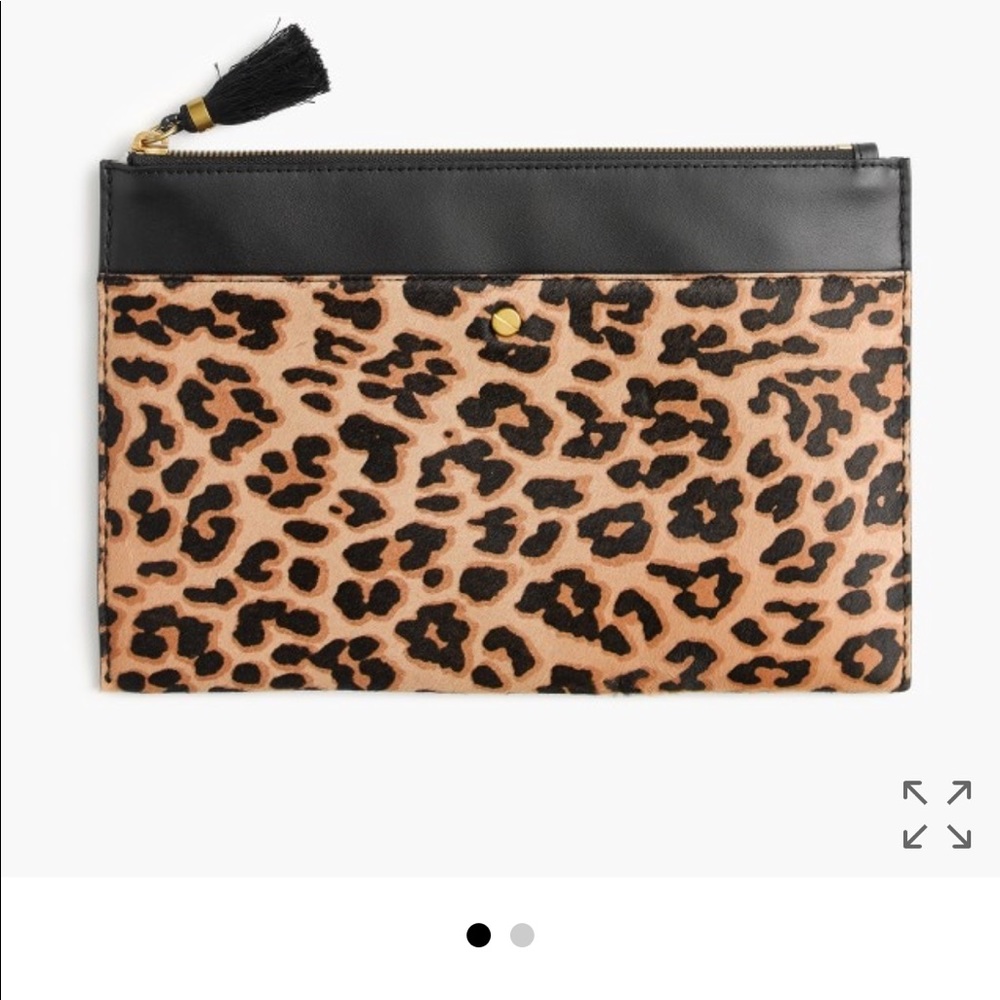 J. Crew Large Cheetah Pouch